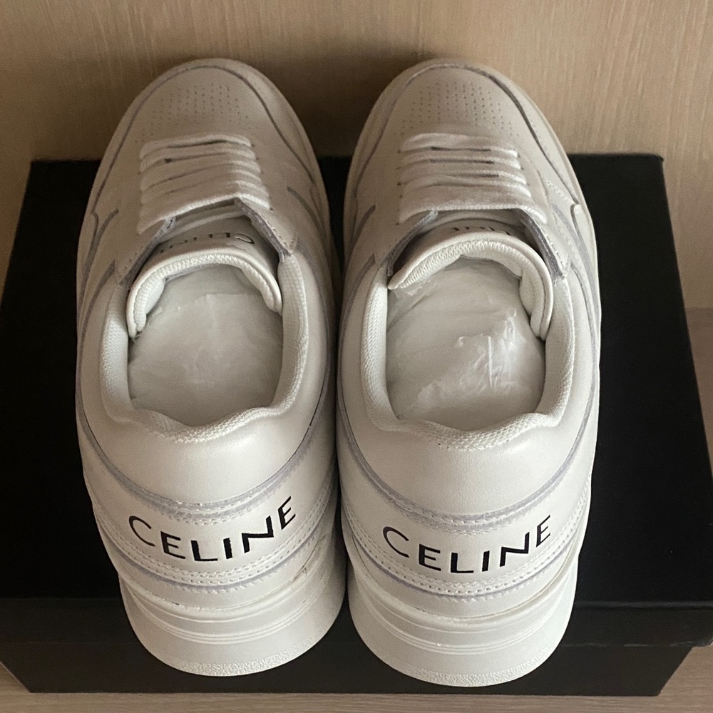 Celine Men's White and Gray Sneakers